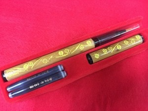 オリジナル筆ペン　マルチ刀柄　黄色